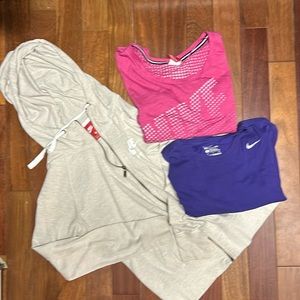 Nike shirt and jacket bundle